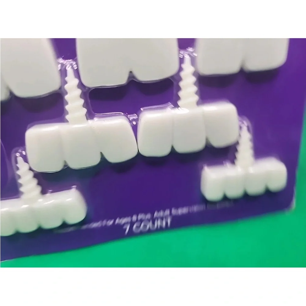 White Pumpkin Teeth Set - Glow in the Dark